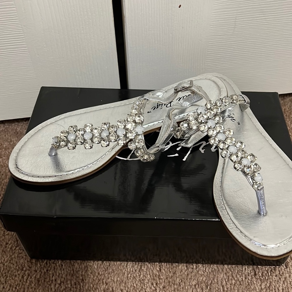 Rhinestone thong sandles